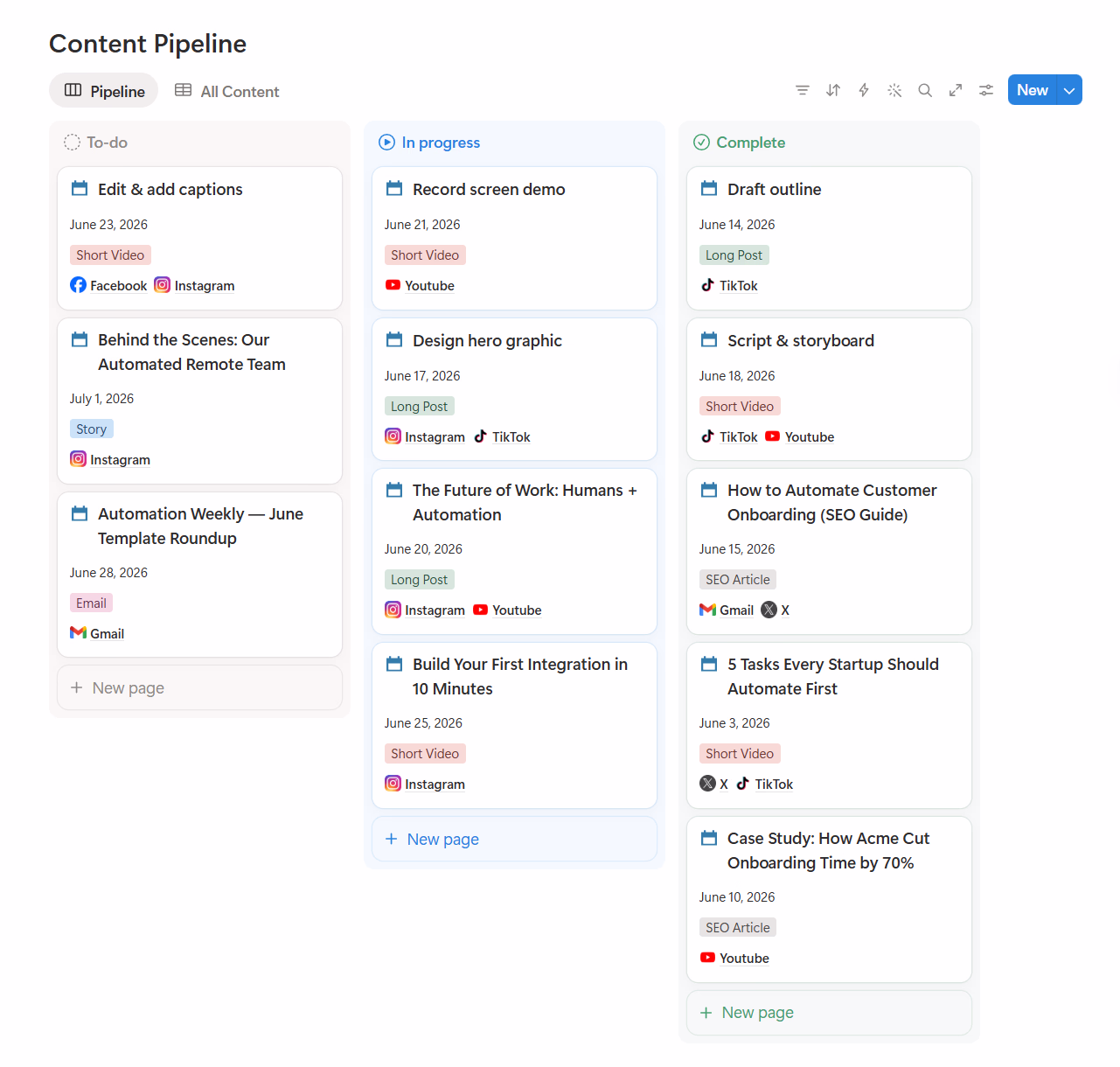 Content Plan Pipeline Database